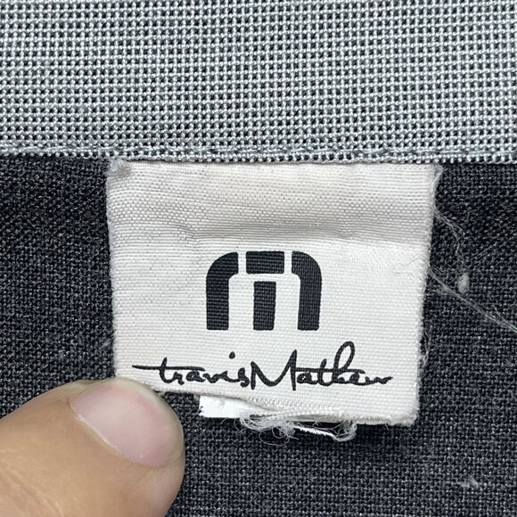 Travis Mathew Jacket Mens Large Gray Full Zip Flight Golf Santiago Reversible - Picture 2 of 6